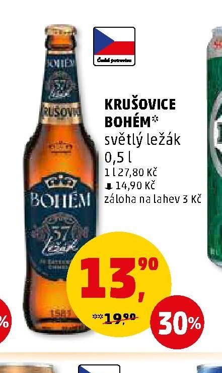 KRUŠOVICE BOHÉM* světlý ležák
