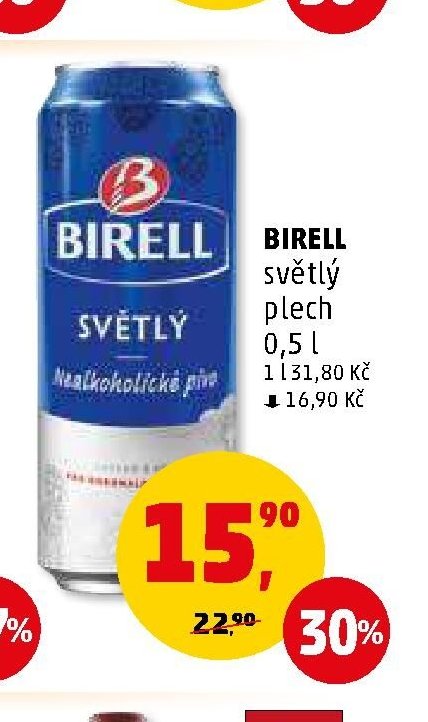 BIRELL světlý plech
