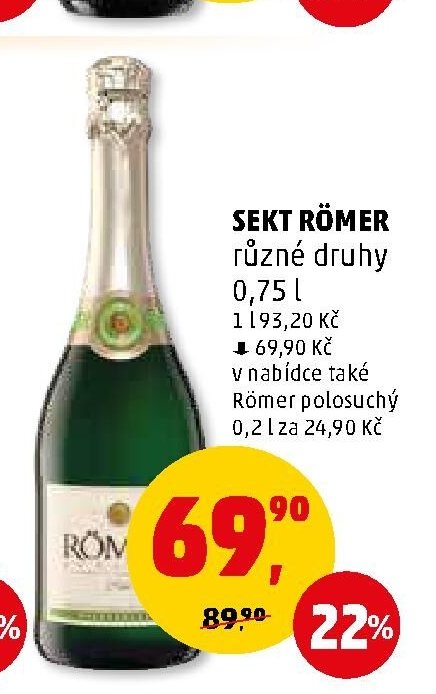 SEKT RÖMER různé druhy