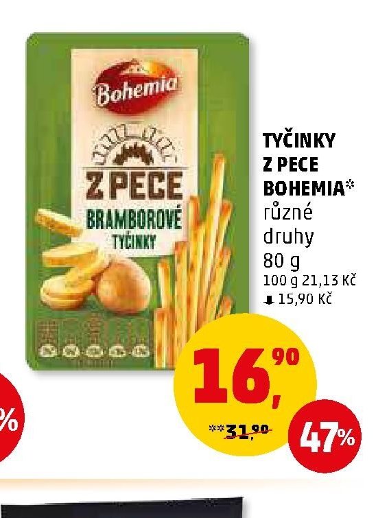 TYČINKY Z PECE BOHEMIA různé druhy