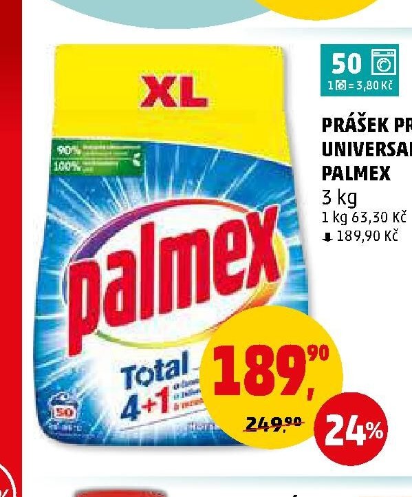 Prášek prací Universal Palmex