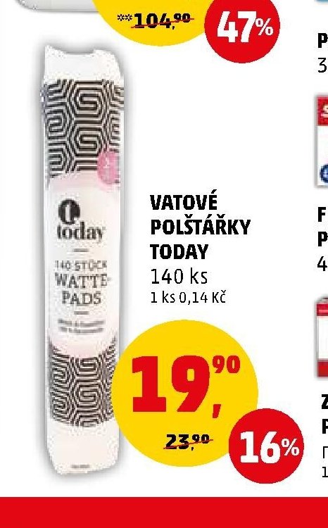 Vatové polštářky Today