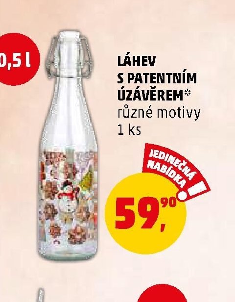 LÁHEV S PATENTNÍM ÚZÁVĚREM
