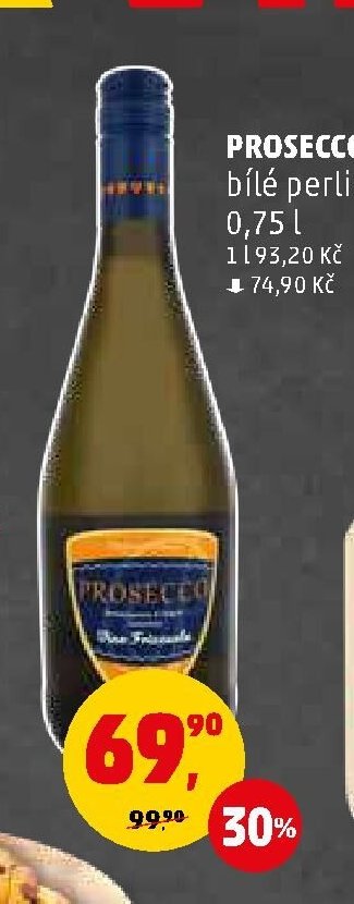 Prosecco bílé perlivé