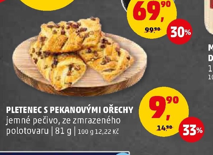Pletenec s pekanovými ořechy