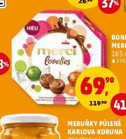 Bonboniéra Merci Lovelies 185 g