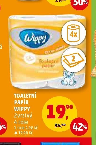 Toaletní papír Wippy 4 role