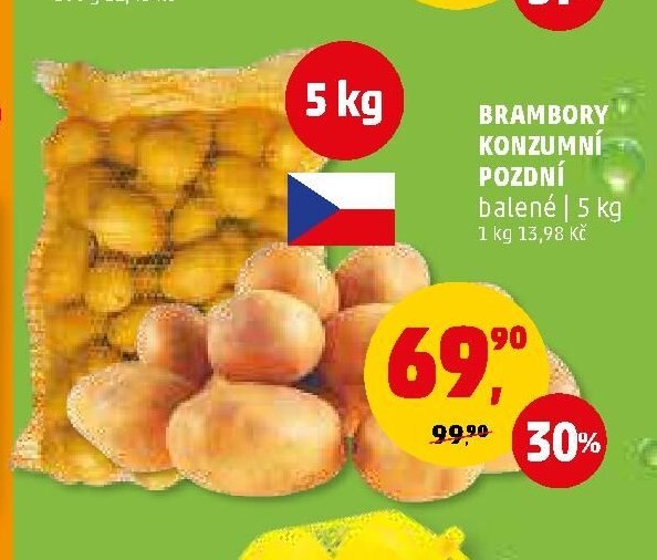 Brambory konzumní pozdní 5 kg