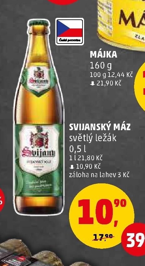 SVIJANSKÝ MÁZ světlý ležák 0,5 l