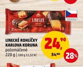 Linecké rohlíčky Karlova Koruna