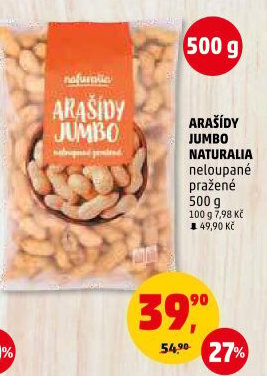 Arašídy pražené Naturalia