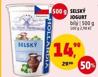 Bílý jogurt selský Hollandia