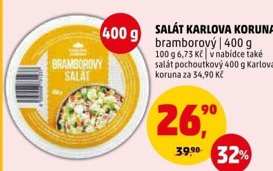 Bramborový salát Karlova Koruna