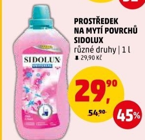 Čistič na podlahy univerzální Sidolux