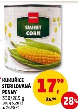 Kukuřice sterilovaná Penny