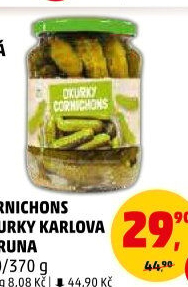 Okurky Cornichons Karlova Koruna