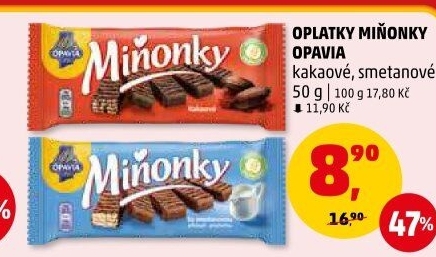 Oplatky Miňonky Opavia