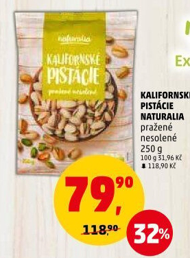 Pražené pistácie kalifornské Naturalia