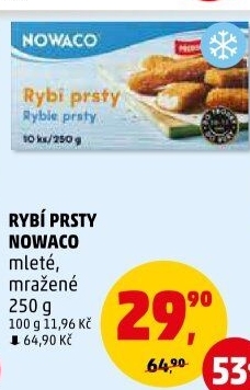 Rybí prsty předsmažené mražené Nowaco