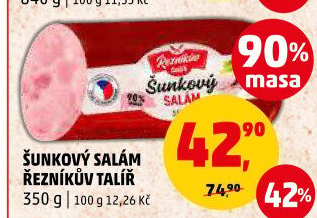 Salám šunkový Řezníkův talíř