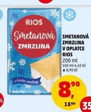 Smetanová zmrzlina Rios
