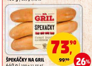 Špekáčky Na gril Penny