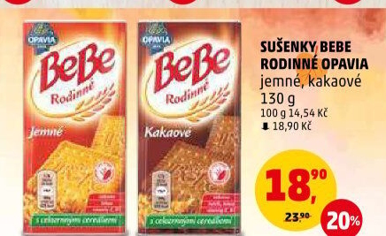 Sušenky Rodinné BeBe Opavia