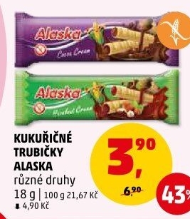 Trubičky bez lepku Alaska
