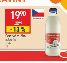 Čerstvé mléko polotučné
