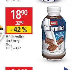 Müllermilch různé druhy