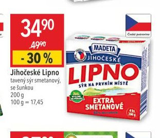 Jihočeské Lipno tavený sýr smetanový