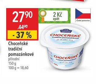 Choceňské tradiční pomazánkové přírodní