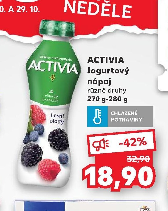 ACTIVIA Jogurtový nápoj různé druhy