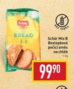 Schär Mix B Bezlepková pečicí směs na chléb