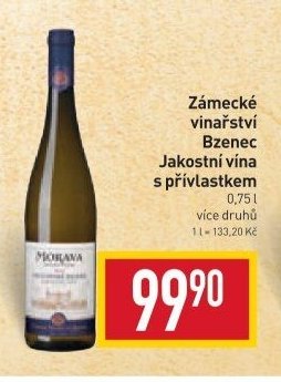 Zámecké vinařství Bzenec Jakostní vína s přívlastkem