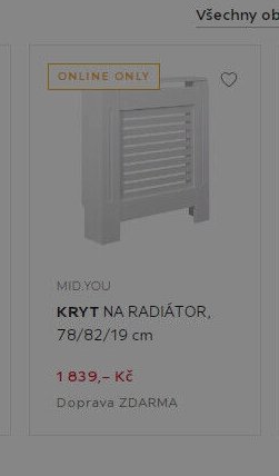 KRYT NA RADIÁTOR, 78/82/19 cm - XXXLutz akcniletaky.com
