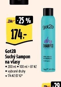 Got2b Suchý šampon na vlasy