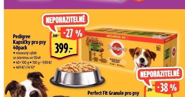 Pedigree Kapsičky pro psy 40pack