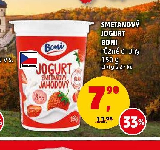 Smetanový jogurt Boni