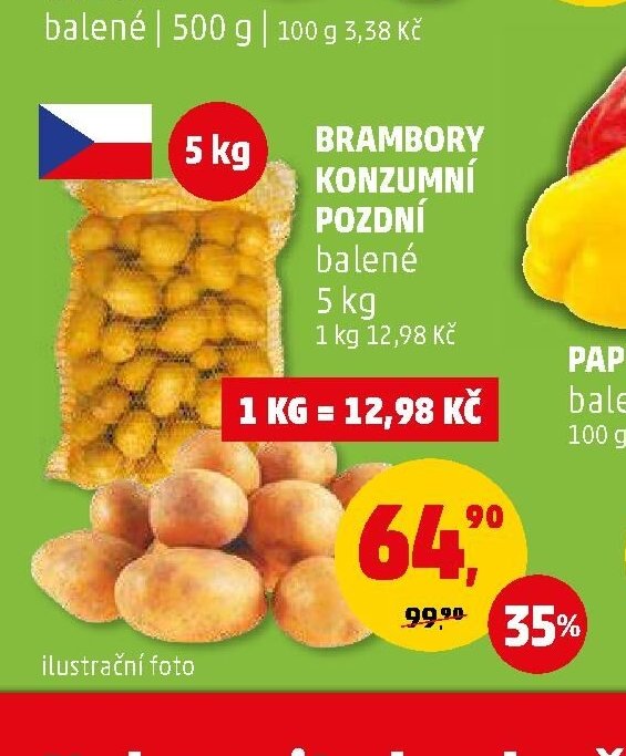 Brambory konzumní