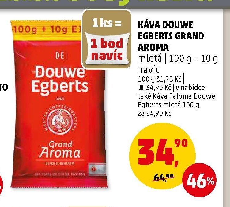Káva Douwe Egberts Grand Aroma