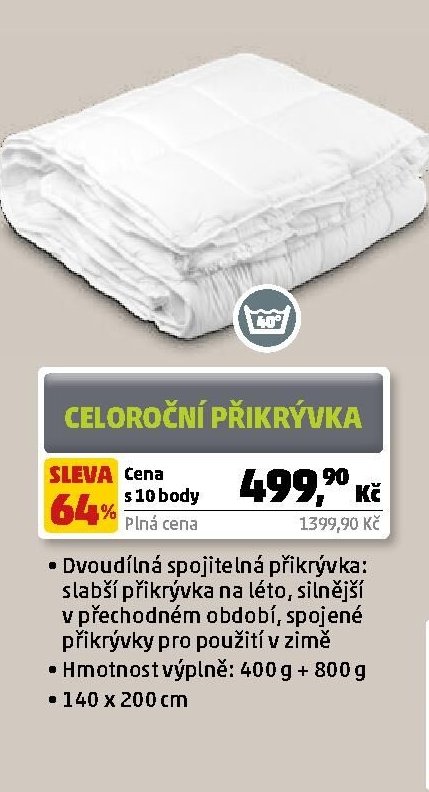 Celoroční přikrývka