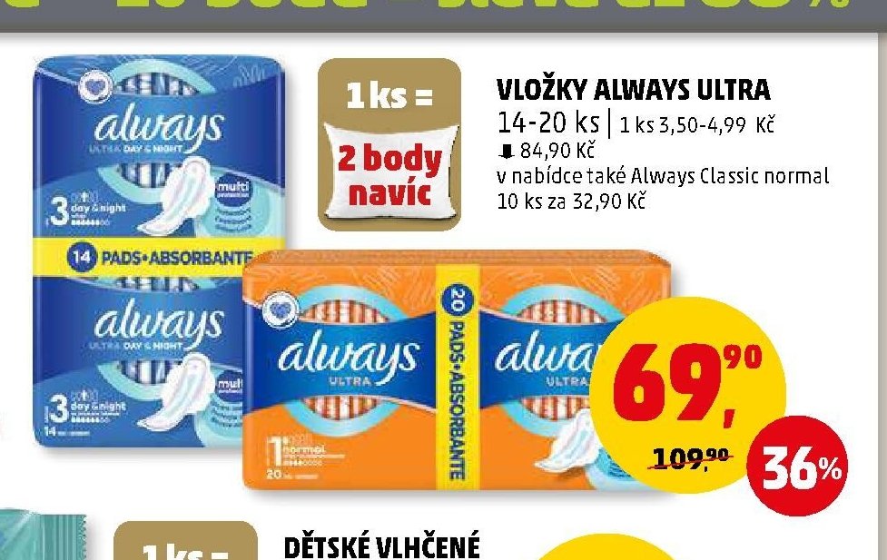 Vložky Always Ultra