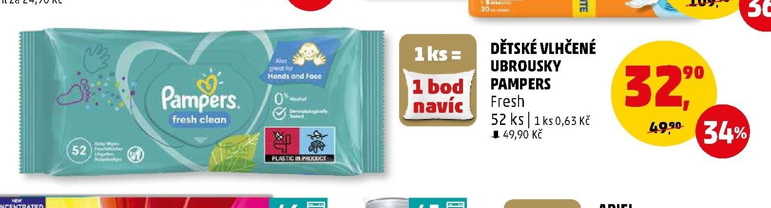 Dětské vlhčené ubrousky Pampers Fresh