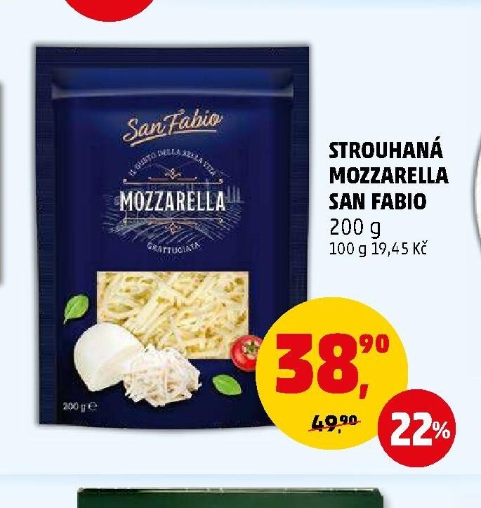 STROUHANÁ MOZZARELLA SAN FABIO