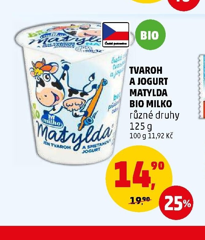 TVAROH A JOGURT MATYLDA BIO MILKO
