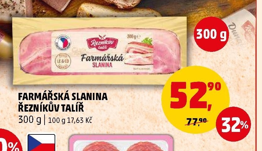 Farmářská slanina Řezníkův talíř