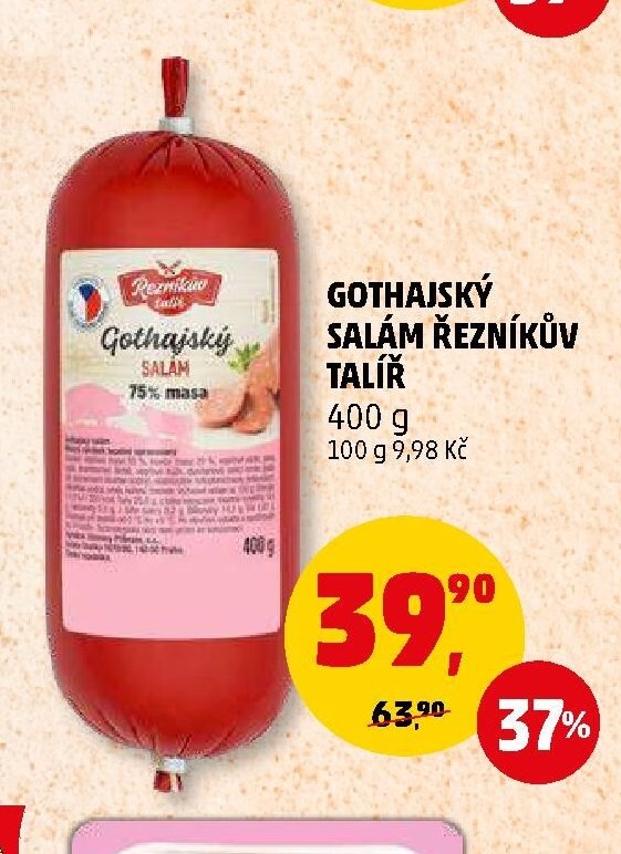 Gothajský salám Řezníkův talíř