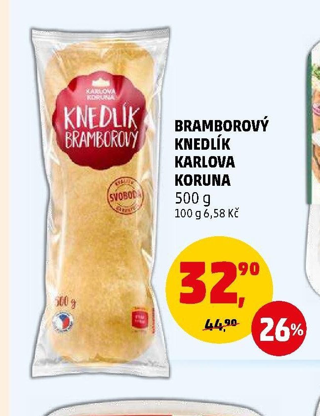 Bramborový knedlík Karlova Koruna