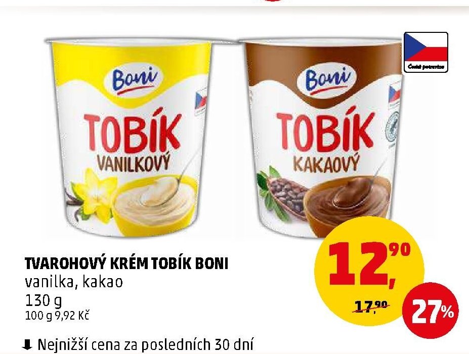 TVAROHOVÝ KRÉM TOBÍK BONI